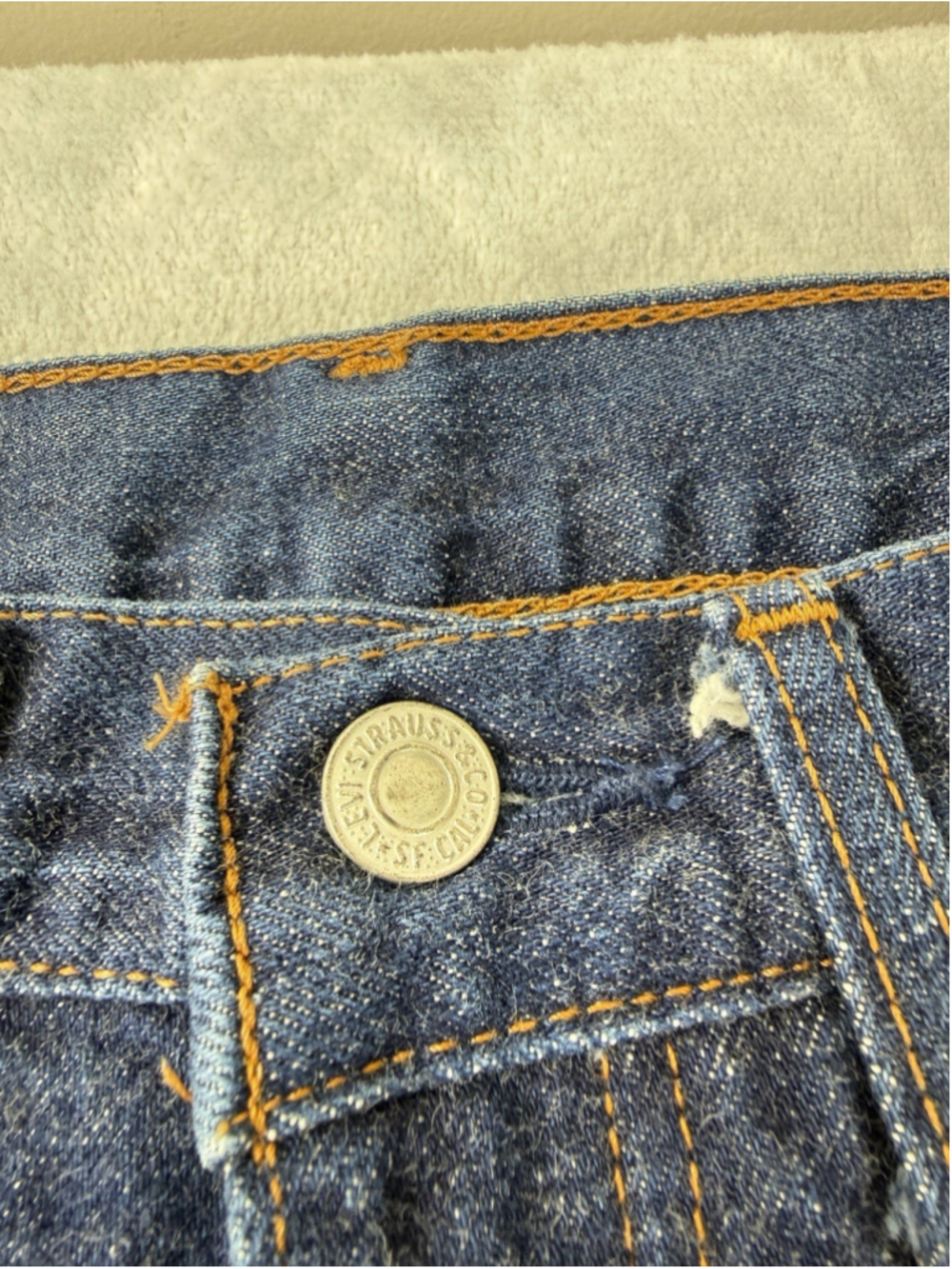 Vintage Levi's 702xx Red Selvedge Made In Japan Men Size 27 W X 33 L Zipper Fly - Picture 8 of 11